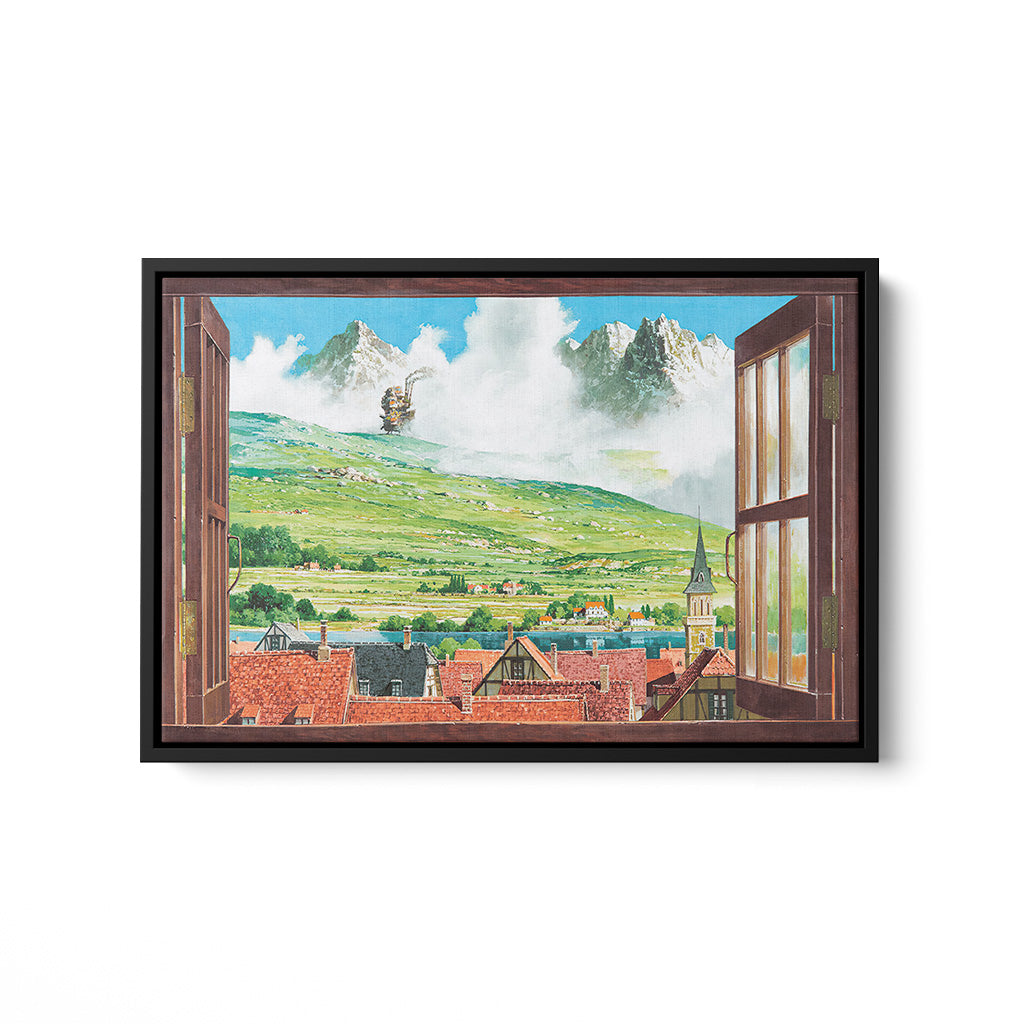 Howl's Moving Castle - Window - Canvas & Glass Print | ARTEPEAK – Artepeak