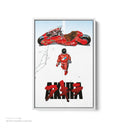 Akira Anime White Framed Canvas