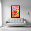 Bad Bunny Un Verano Sin Ti - Framed Canvas