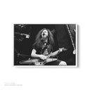 Dimebag Darrell White Framed Canvas