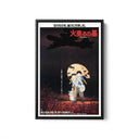 Grave of the Fireflies Black Framed Canvas