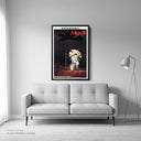 Grave of the Fireflies Black Framed Canvas