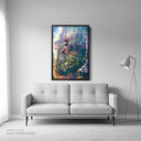 Kiki's Delivery Service Black Framed Canvas
