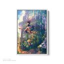 Kiki's Delivery Service White Framed Canvas