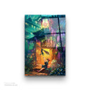Kiki's Delivery Service with Black Cat Glass Print
