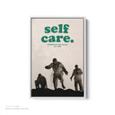 Mac Miller Self Care White Framed Canvas