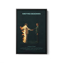 Metro Boomin Heroes & Villains Album Cover Black Framed Canvas