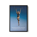 Miley Cyrus Flowers Album Cover Black Framed Canvas