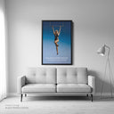 Miley Cyrus Flowers Album Cover Framed Canvas