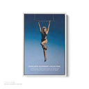 Miley Cyrus Flowers Album Cover White Framed Canvas