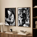 Monica Bellucci Eating Pasta Poster