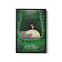 My Neighbor Totoro Black Framed Canvas