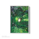  My Neighbor Totoro White Framed Canvas