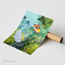 Ponyo Rolled Canvas Poster