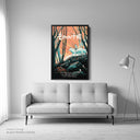 Princess Mononoke Black Framed Canvas