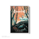Princess Mononoke White Framed Canvas