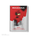 Rihanna - ANTI Album Cover White Framed Canvas