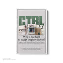 SZA - CTRL Album White Framed Canvas