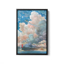 Spirited Away Black Framed Canvas