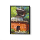 Spirited Away Black Framed Canvas