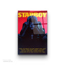 The Weeknd - Starboy Album Cover Glass Wall Art