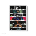 The Weeknd All Album Covers White Framed Canvas