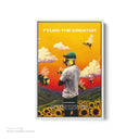 Tyler, The Creator Flower Boy Poster White Framed Canvas