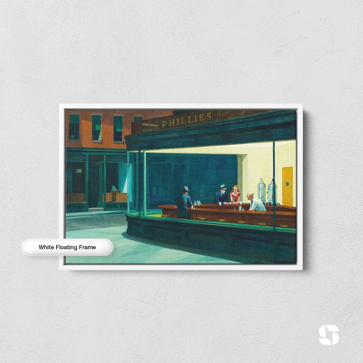 Nighthawk by Edward Hopper Painting Canvas