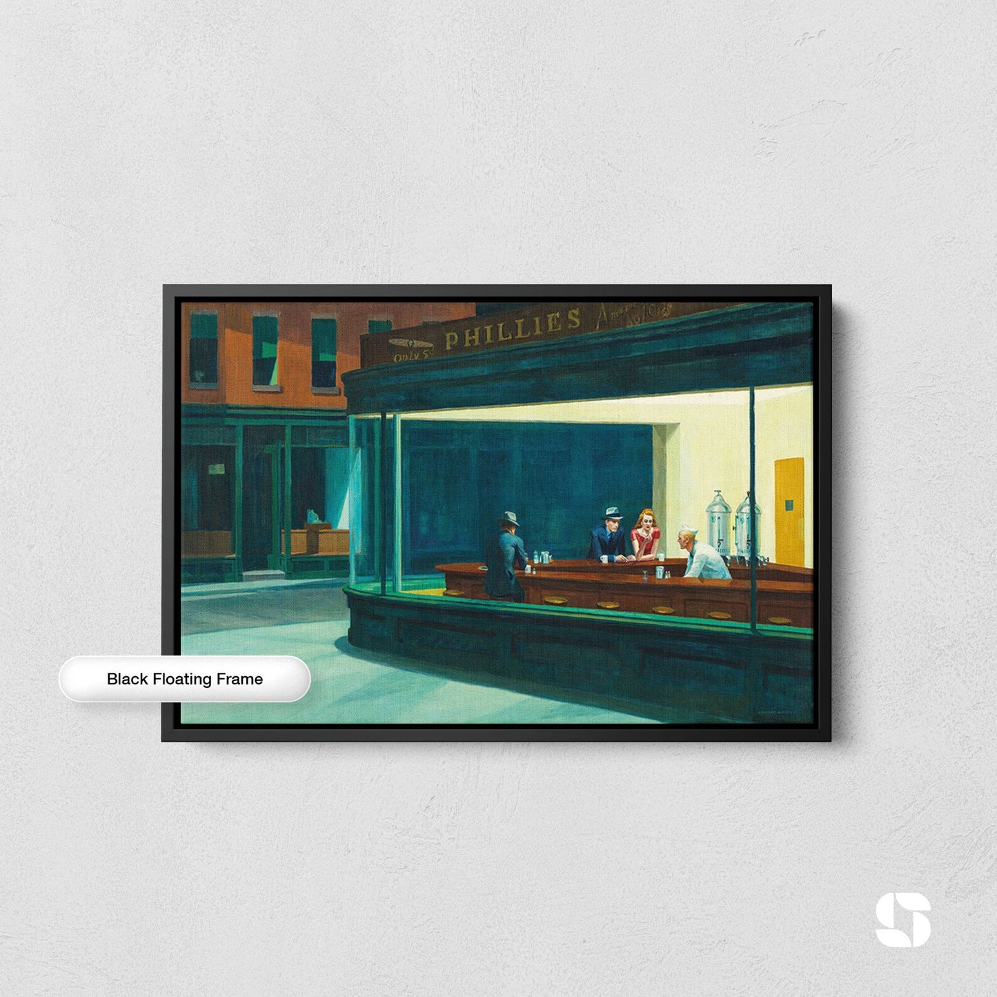 Nighthawk by Edward Hopper Painting Canvas